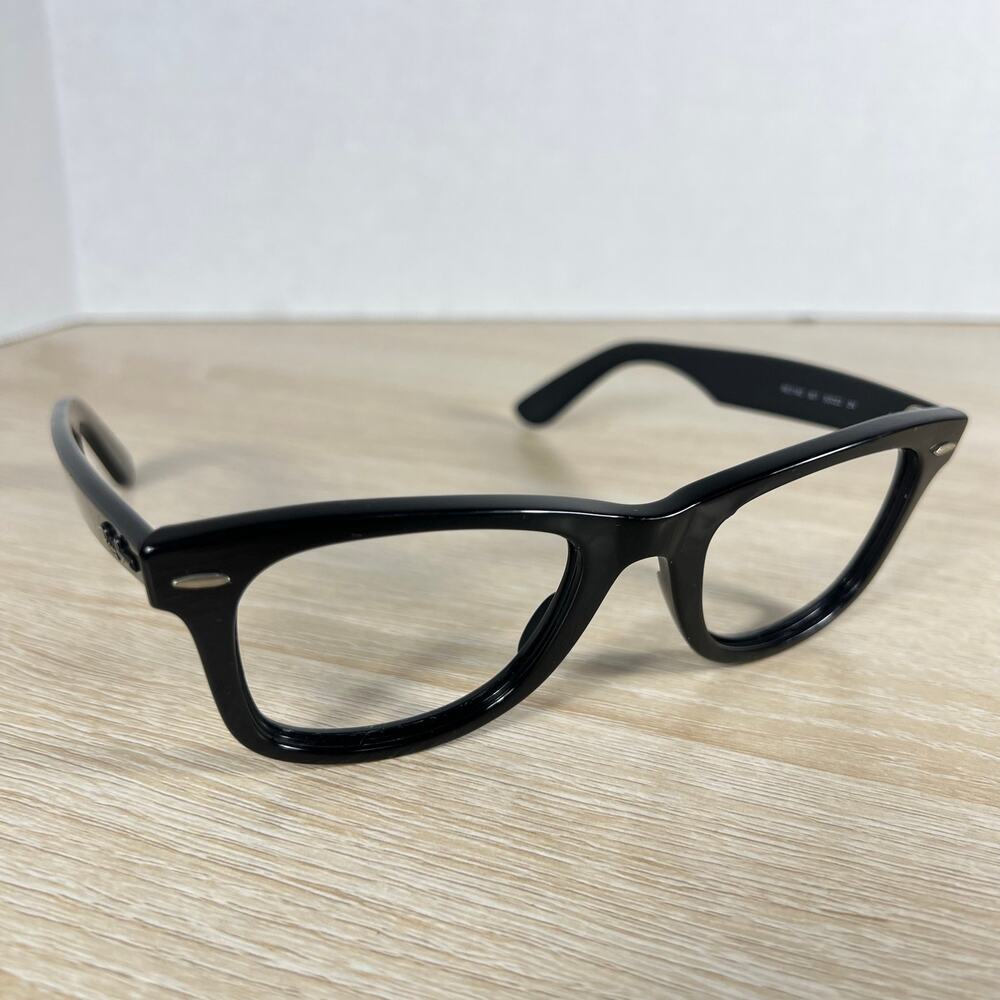 Ray-Ban RB2140 901 Wayfarer Sunglasses Polished Black FRAMES ONLY 50-22 Italy